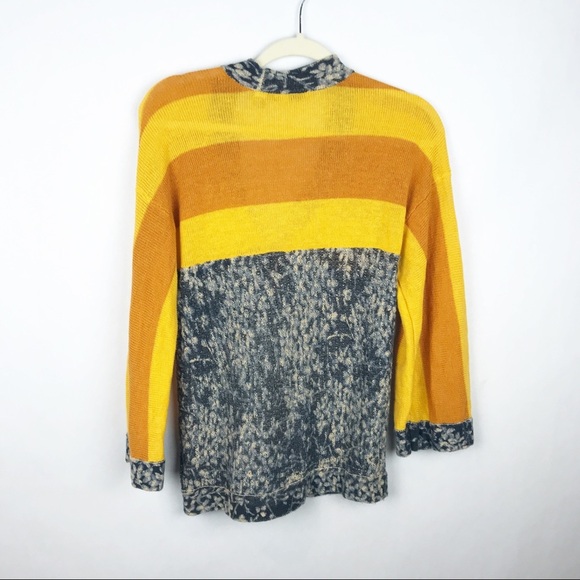 Anthropologie Maple Redonda Cardigan Sweater XS Open Front Linen Blend - Picture 3 of 7